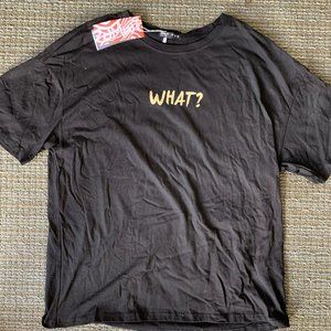 "WHAT?" Romwe T shirt